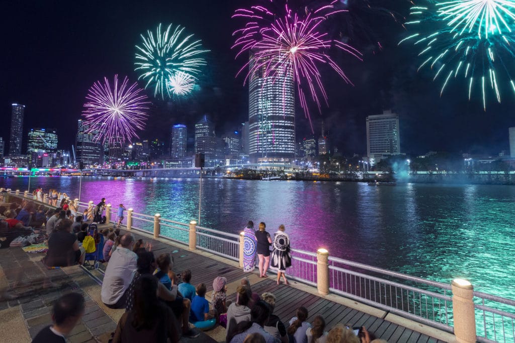 South Bank Christmas Fireworks