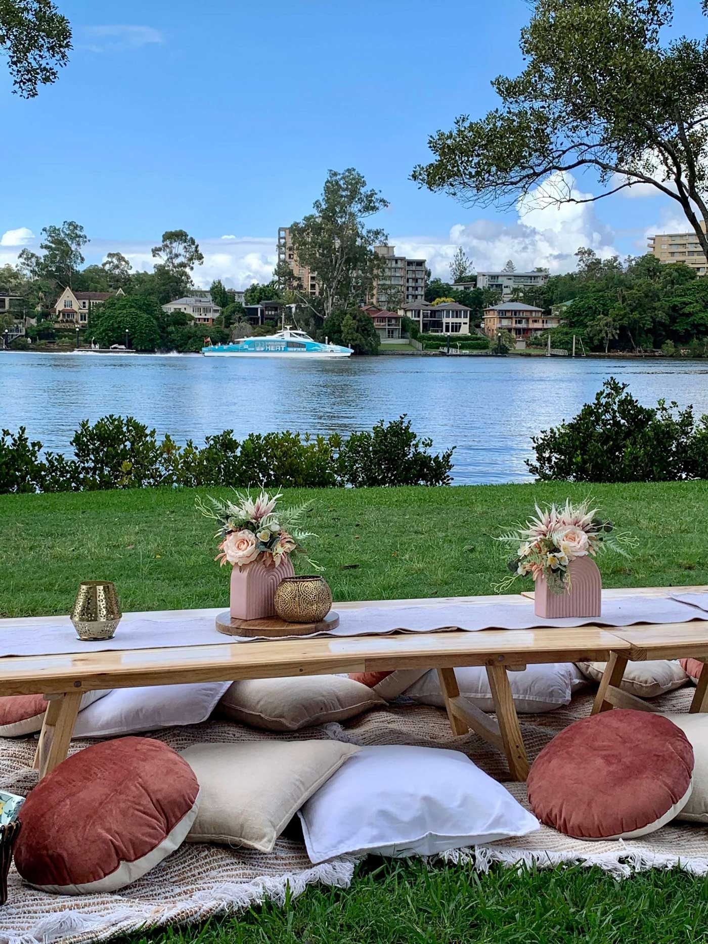 Brisbane Boho Inspired Picnic Set Up