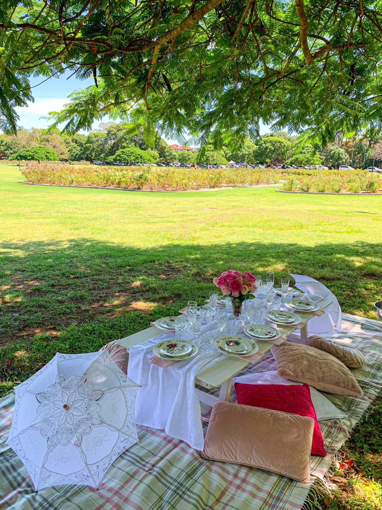 Rose Garden picnic package Lady Brisbane Brisbane Picnics and News
