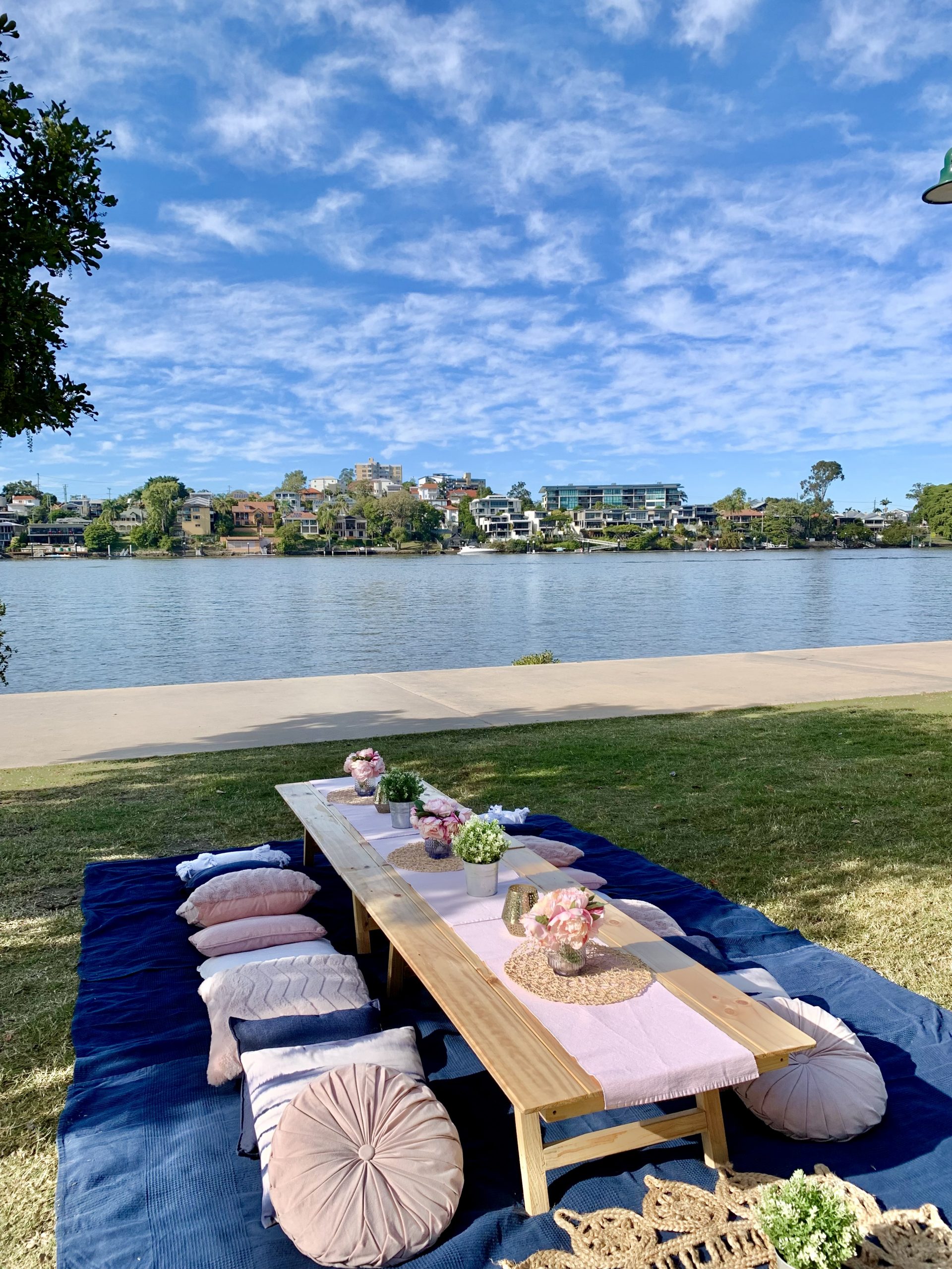 Brisbane navy and blush picnic package