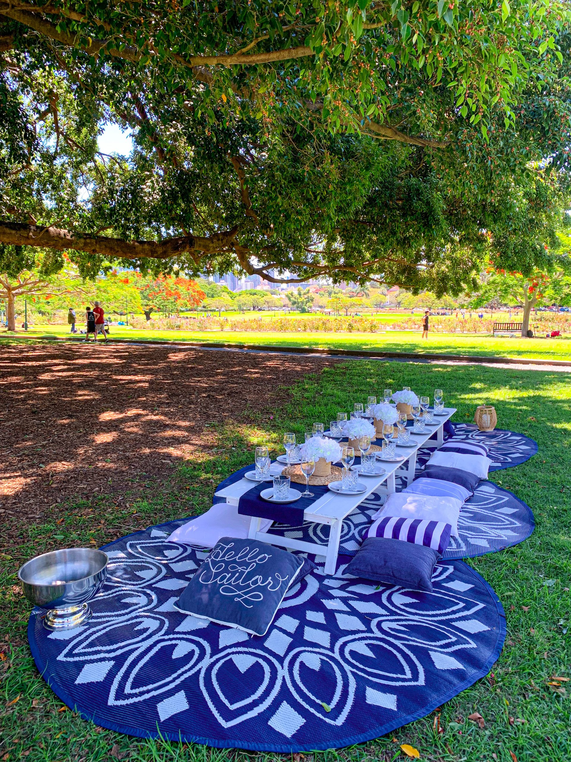 Hamptons style picnic Brisbane